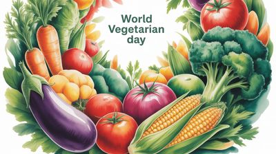 Dzień Wegetarian - orientacja pozioma. Darmowa dostawa.*