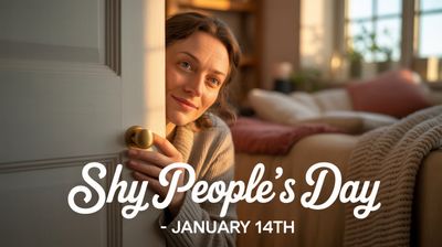 Dzień Osób Nieśmiałych - orientacja pozioma. Darmowa dostawa.*