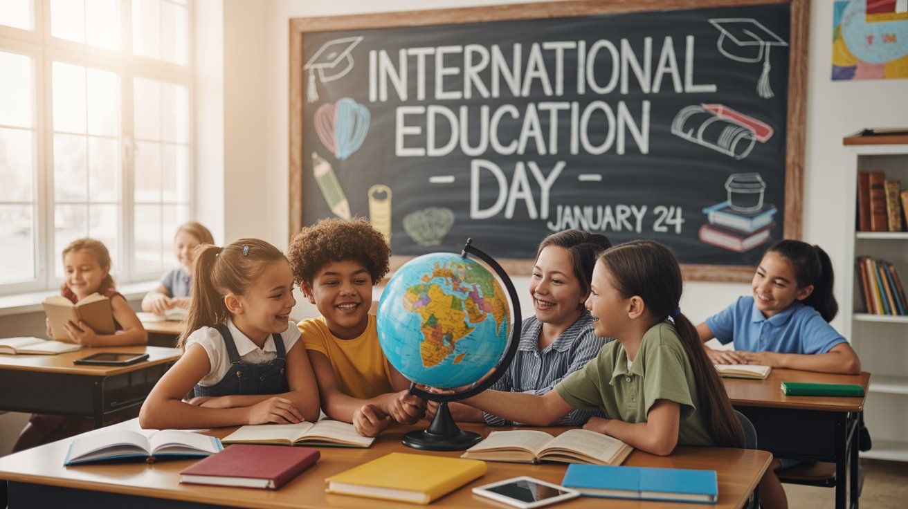 Międzynarodowy Dzień Edukacji - orientacja pozioma. Darmowa dostawa.*