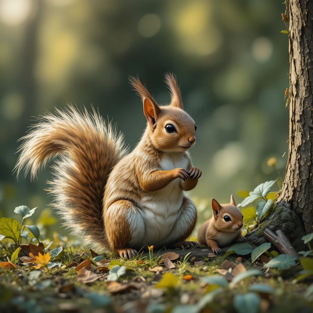 Dzień Wiewiórki - kwadrat. Darmowa dostawa.*