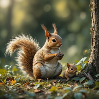 Dzień Wiewiórki - kwadrat. Darmowa dostawa.*