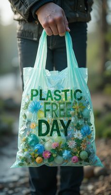 Dzień Bez Opakowań Foliowych- orientacja pionowa. Darmowa dostawa.*