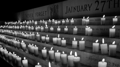 Międzynarodowy Dzień Pamięci o Ofiarach Holokaustu - orientacja pozioma. Darmowa dostawa.*