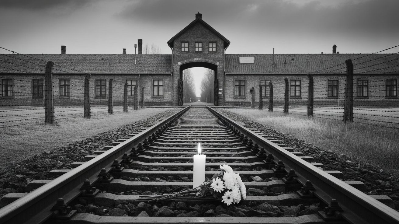 Międzynarodowy Dzień Pamięci o Ofiarach Holokaustu - orientacja pozioma. Darmowa dostawa.*