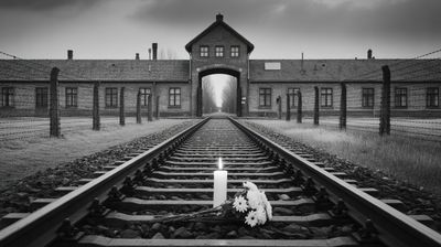 Międzynarodowy Dzień Pamięci o Ofiarach Holokaustu - orientacja pozioma. Darmowa dostawa.*