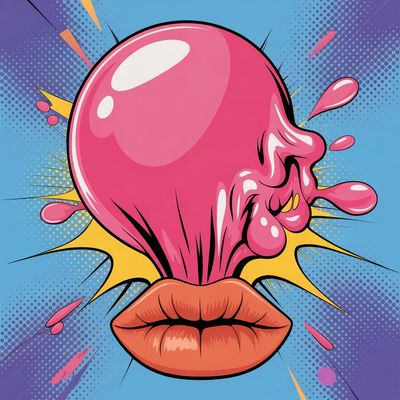 Dzień Gumy do Żucia - kwadrat. Darmowa dostawa.*