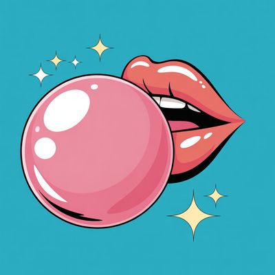 Dzień Gumy do Żucia - kwadrat. Darmowa dostawa.*