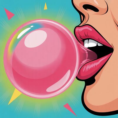 Dzień Gumy do Żucia - kwadrat. Darmowa dostawa.*