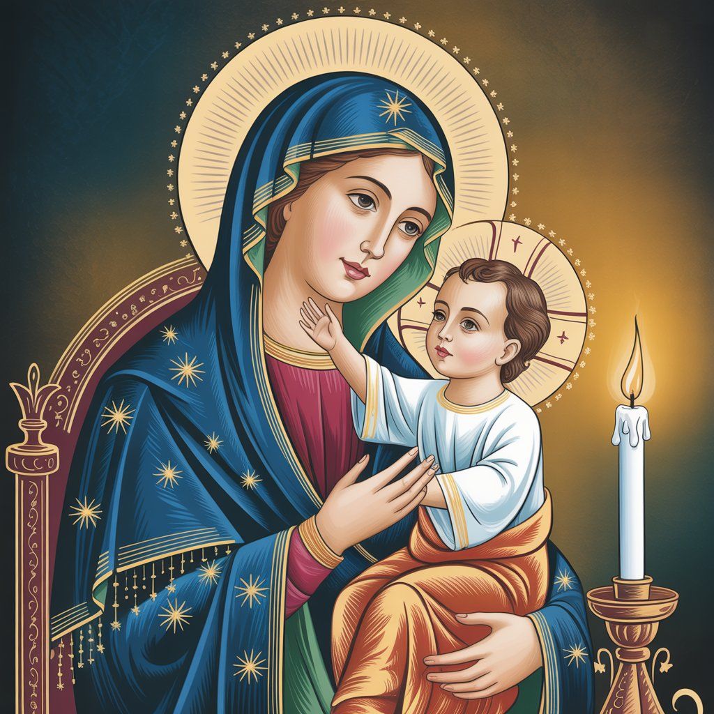 Matki Boskiej Gromnicznej- kwadrat. Darmowa dostawa.*