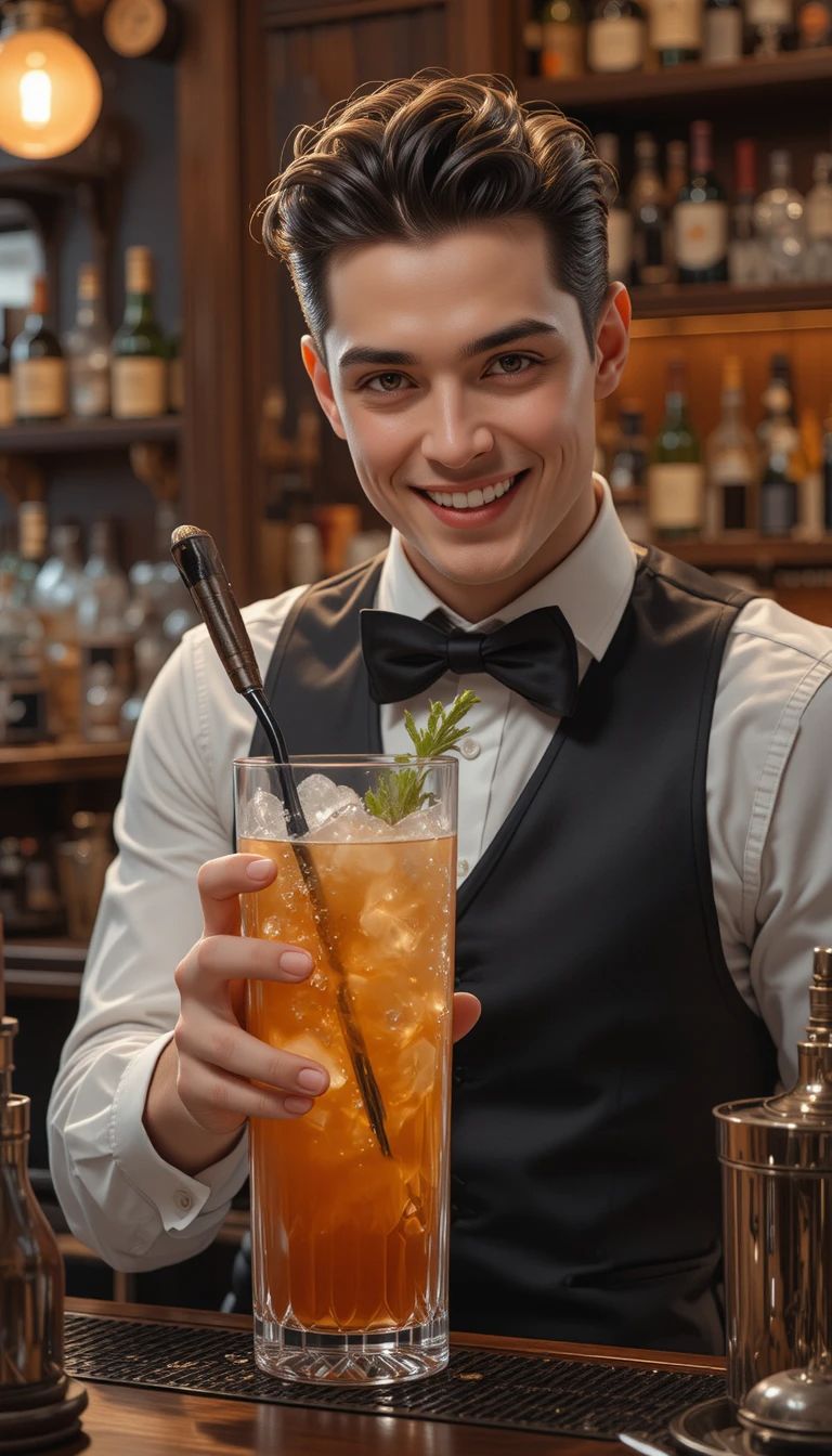 Międzynarodowy Dzień Barmana - orientacja pionowa. Darmowa dostawa.*