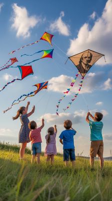 Narodowy Dzień Puszczania Latawców - orientacja pionowa. Darmowa dostawa.*