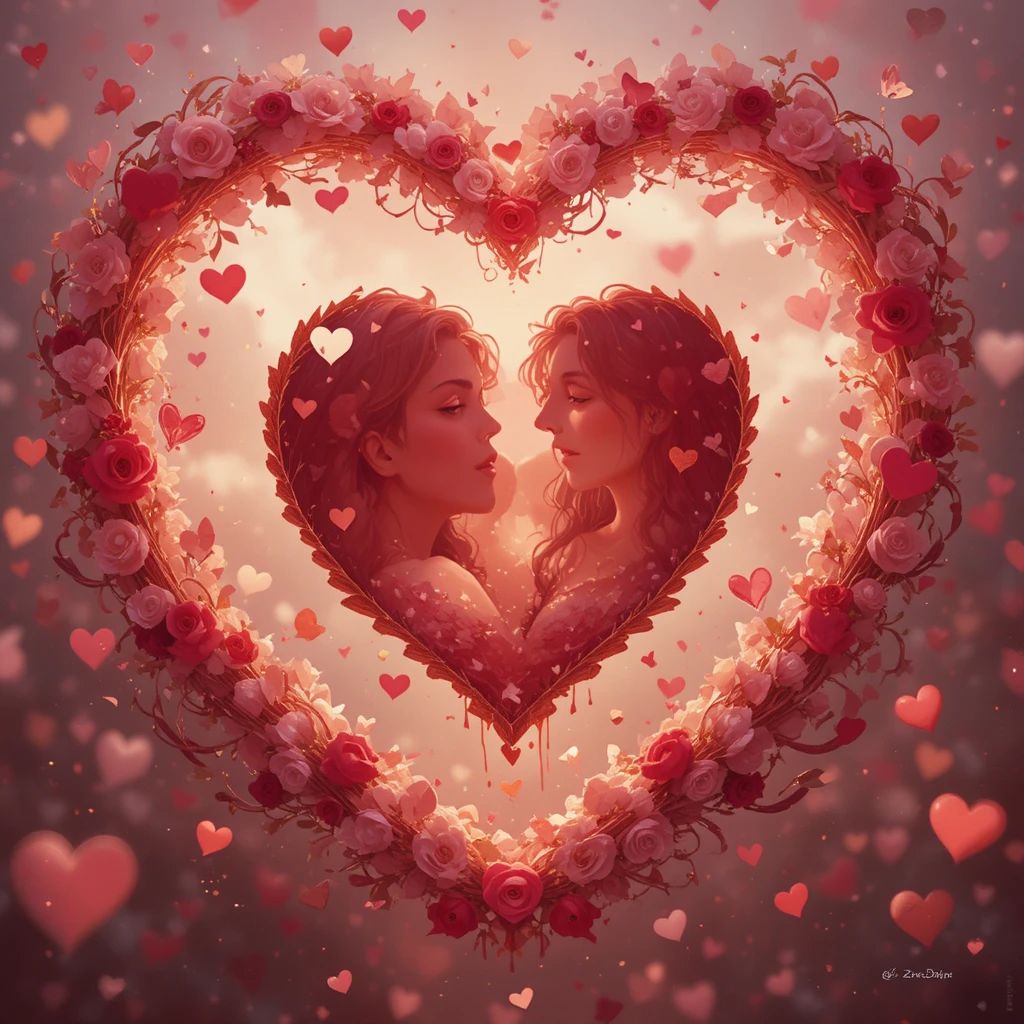 Walentynki - kwadrat. Darmowa dostawa.*