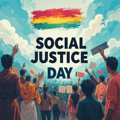 Światowy Dzień Sprawiedliwości Społecznej - kwadrat. Darmowa dostawa.*