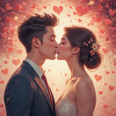 Dzień Niespodziewanego Całusa - kwadrat. Darmowa dostawa.*