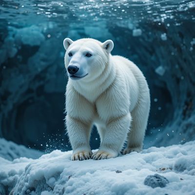 Dzień Niedźwiedzia Polarnego - kwadrat. Darmowa dostawa.*