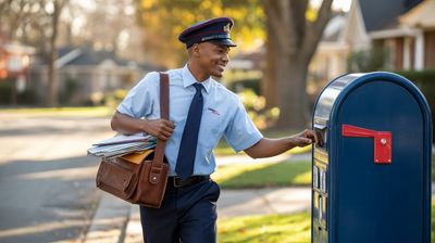 Międzynarodowy Dzień Listonoszy i Doręczycieli Przesyłek - orientacja pozioma. Darmowa dostawa.*