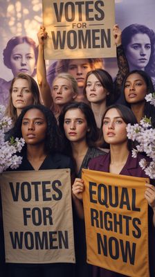 Międzynarodowy Dzień Praw Kobiet - orientacja pionowa. Darmowa dostawa.*