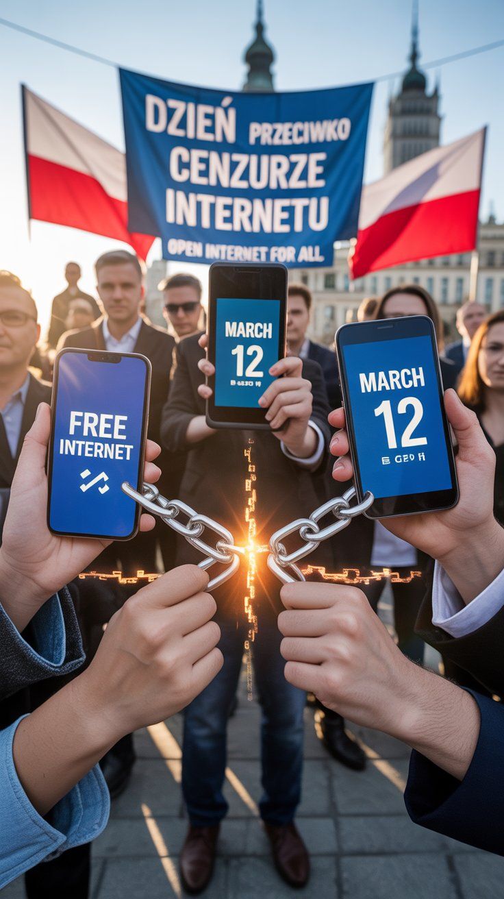 Dzień Przeciwko Cenzurze Internetu - orientacja pionowa. Darmowa dostawa.*