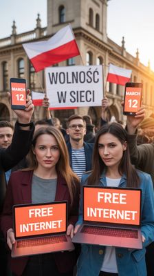 Dzień Przeciwko Cenzurze Internetu - orientacja pionowa. Darmowa dostawa.*