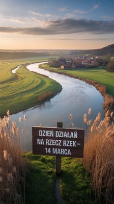 Międzynarodowy Dzień Działań na Rzecz Rzek - orientacja pionowa. Darmowa dostawa.*