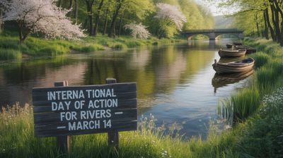 Międzynarodowy Dzień Działań na Rzecz Rzek - orientacja pozioma. Darmowa dostawa.*
