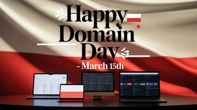 Dzień Domeny - orientacja pozioma. Darmowa dostawa.*