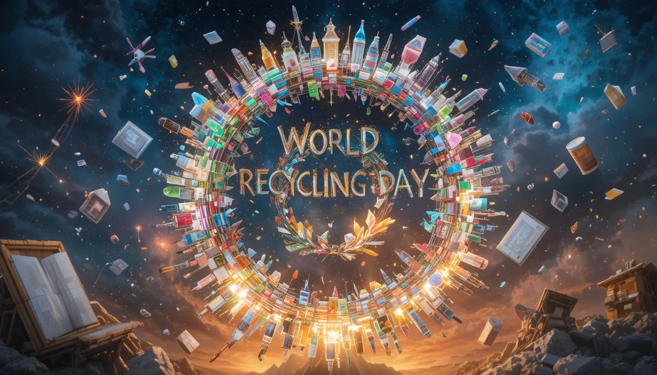 Światowy Dzień Recyklingu - orientacja pozioma. Darmowa dostawa.*