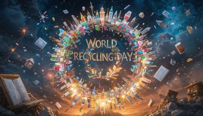 Światowy Dzień Recyklingu - orientacja pozioma. Darmowa dostawa.*