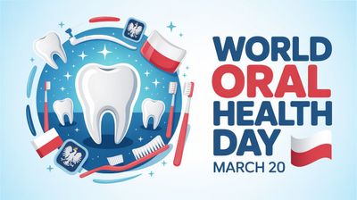 Światowy Dzień Jamy Ustnej - orientacja pozioma. Darmowa dostawa.*