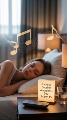 Dzień Walki z Chrapaniem - orientacja pionowa. Darmowa dostawa.*