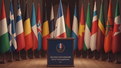 Międzynarodowy Dzień Frankofonii - orientacja pozioma. Darmowa dostawa.*