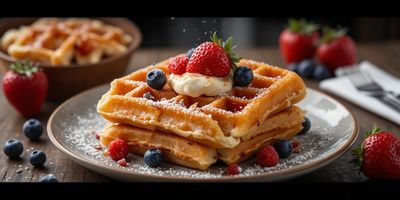 Międzynarodowy Dzień Gofra - orientacja pozioma. Darmowa dostawa.*