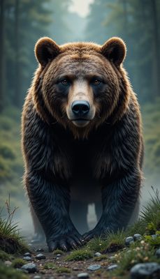 Dzień Niedźwiedzia Grizzly - orientacja pionowa. Darmowa dostawa.*