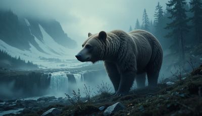 Dzień Niedźwiedzia Grizzly - orientacja pozioma. Darmowa dostawa.*