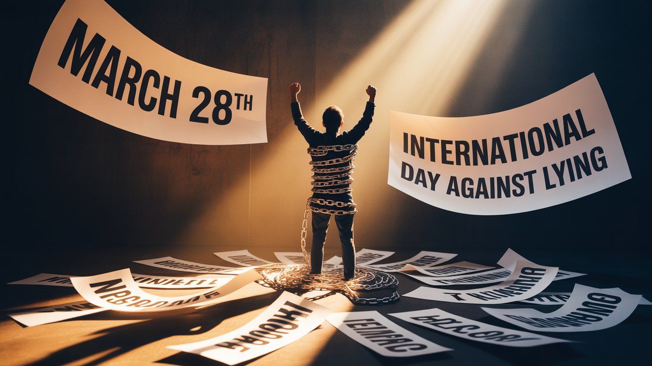 Międzynarodowy Dzień Bez Kłamstwa - orientacja pozioma. Darmowa dostawa.*