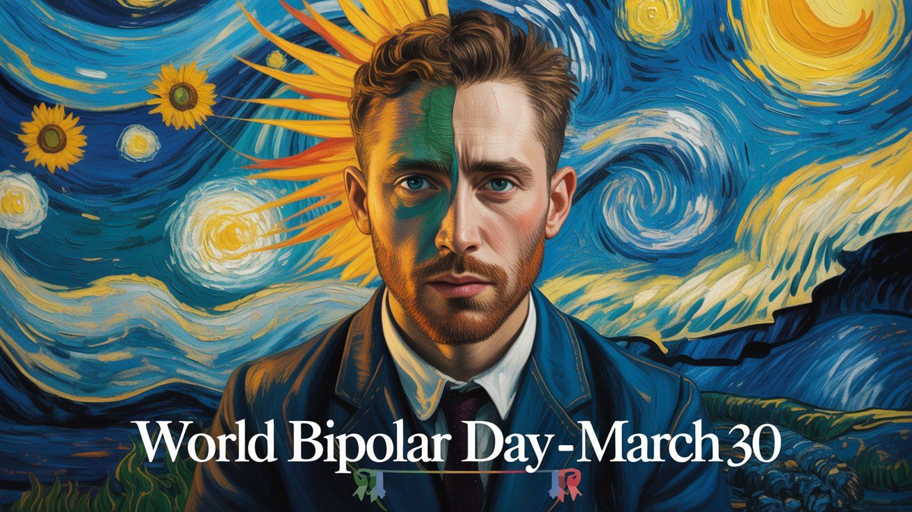 Światowy Dzień Choroby Afektywnej Dwubiegunowej - orientacja pozioma. Darmowa dostawa.*