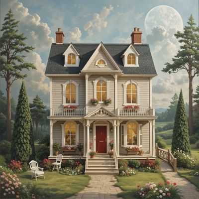 Międzynarodowy Dzień Domków Lalek - kwadrat. Darmowa dostawa.*