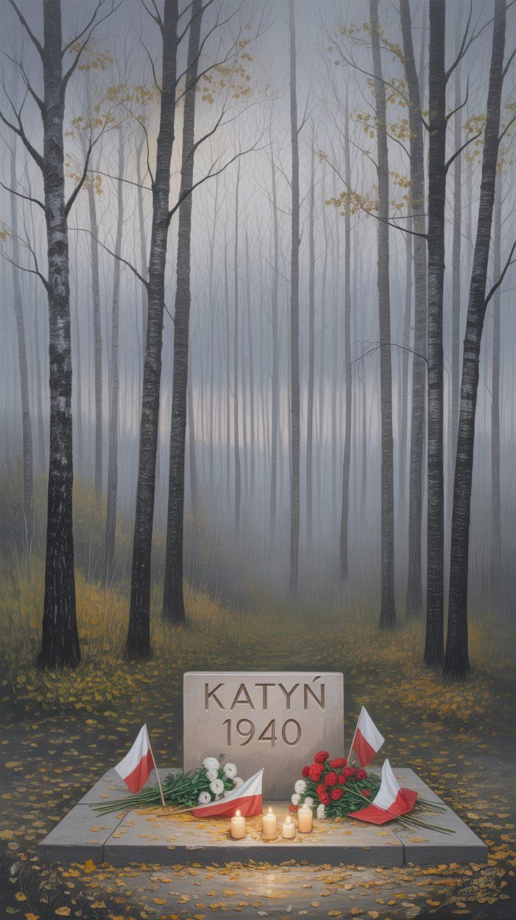 Dzień Pamięci Ofiar Zbrodni Katyńskiej - orientacja pionowa. Darmowa dostawa.*