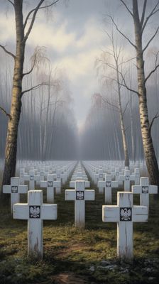 Dzień Pamięci Ofiar Zbrodni Katyńskiej - orientacja pionowa. Darmowa dostawa.*