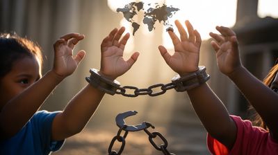 Światowy Dzień Walki z Niewolnictwem Dzieci - orientacja pozioma. Darmowa dostawa.*