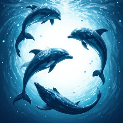 Dzień Delfina - kwadrat. Darmowa dostawa.*