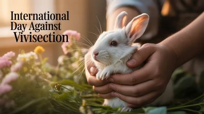 Międzynarodowy Dzień Przeciwko Wiwisekcji - orientacja pozioma. Darmowa dostawa.*