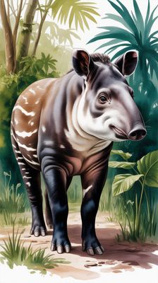 Światowy Dzień Tapira - orientacja pionowa. Darmowa dostawa.*