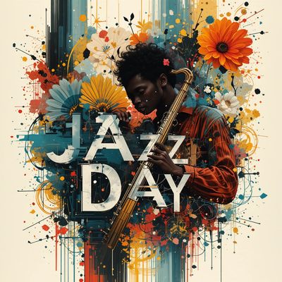 Międzynarodowy Dzień Jazzu - kwadrat. Darmowa dostawa.*