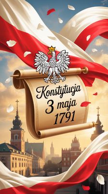 Święto Konstytucji 3 Maja - orientacja pionowa. Darmowa dostawa.*