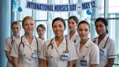 Międzynarodowy Dzień Pielęgniarek - orientacja pozioma. Darmowa dostawa.*