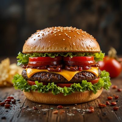 Światowy Dzień Hamburgera - kwadrat. Darmowa dostawa.*