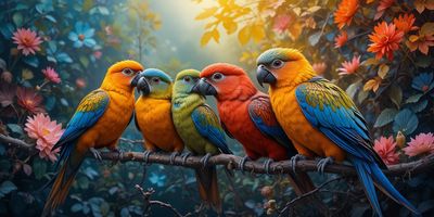 Światowy Dzień Papugi - orientacja pozioma. Darmowa dostawa.*