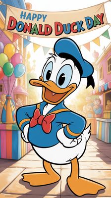 Dzień Kaczora Donalda - orientacja pionowa. Darmowa dostawa.*