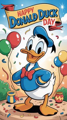 Dzień Kaczora Donalda - orientacja pionowa. Darmowa dostawa.*